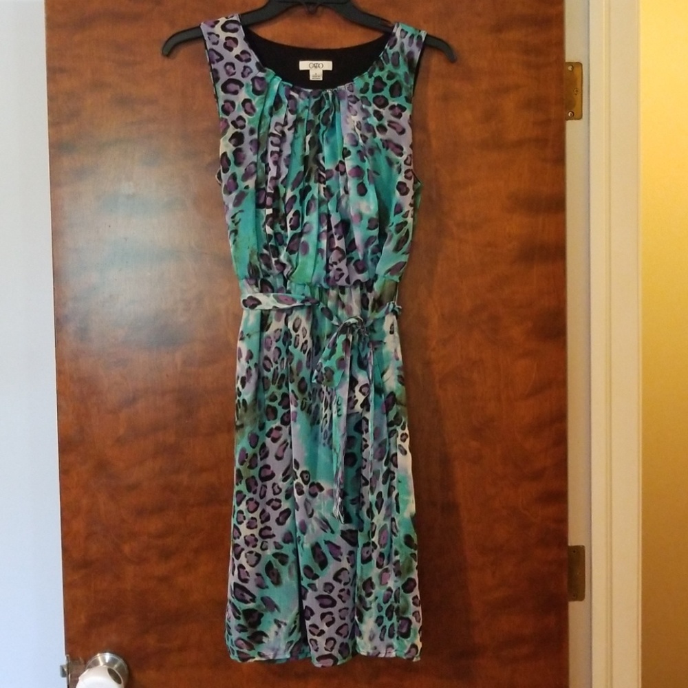 Cato leopard dress